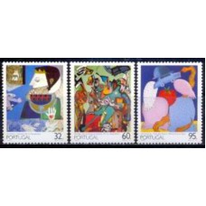 POR1813N-SÉRIE PINTURAS PORTUGUESAS DO SÉCULO 20 VI - PORTUGAL - 1990 - N