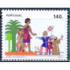 POR2034N-SELO 550º ANIVERSÁRIO DO PRIMEIRO CONTATO DE PORTUGAL COM O SENEGAL - PORTUGAL - 1994 - N