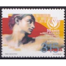 POR2247M-SELO 50 ANOS DA DECLARAÇÃO UNIVERSAL DOS DIREITOS DO HOMEM (DO BLOCO) - PORTUGAL - 1998 - MINT