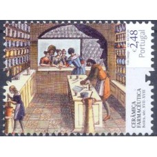 POR3312M-SELO CERÂMICA FARMACÊUTICA (DO BLOCO) - PORTUGAL - 2008 - MINT