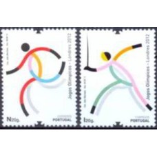 POR3715M-SÉRIE JOGOS OLÍMPICOS DE LONDRES - PORTUGAL - 2012 - MINT