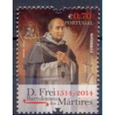 POR3906M-SELO 500 ANOS DE NASCIMENTO DO SANTO FREI BARTOLOMEU DOS MÁRTIRES - PORTUGAL - 2014 - MINT