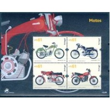 PORB263M-BLOCO MOTOS - PORTUGAL - 2007 - MINT