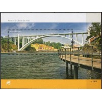 PORB283M-BLOCO PONTES E OBRAS DE ARTE, PONTE DA ARRÁBIDA - PORTUGAL - 2008 - MINT PORB283M-BLOCO PONTES E OBRAS DE ARTE, PONTE DA ARRÁBIDA - PORTUGAL - 2008 - MINT