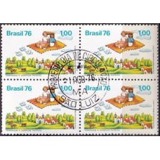 QC0946.23-QUADRA DIA DO SELO - 1976 - CPD SÃO LUIZ