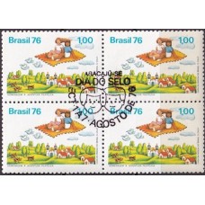 QC0946.28-QUADRA DIA DO SELO - 1976 - CBC ARACAJU