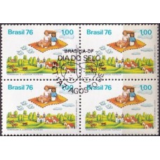 QC0946.32-QUADRA DIA DO SELO - 1976 - CBC BRASÍLIA