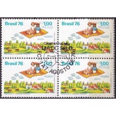 QC0946.33-QUADRA DIA DO SELO - 1976 - CBC CAMPANHA