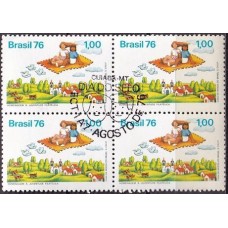 QC0946.35-QUADRA DIA DO SELO - 1976 - CBC CUIABÁ