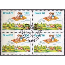 QC0946.42-QUADRA DIA DO SELO - 1976 - CBC MANAUS