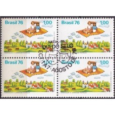 QC0946.43-QUADRA DIA DO SELO - 1976 - CBC NATAL