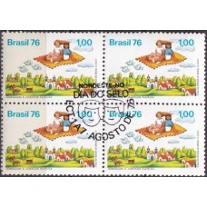 QC0946.45-QUADRA DIA DO SELO - 1976 - CBC NOROESTE