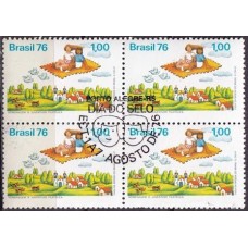 QC0946.46-QUADRA DIA DO SELO - 1976 - CBC PORTO ALEGRE