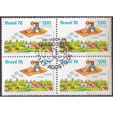 QC0946.50-QUADRA DIA DO SELO - 1976 - CBC SALVADOR