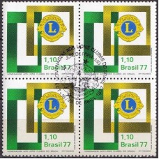 QC0978.19-QUADRA HOMENAGEM AOS LIONS CLUBES DO BRASIL - 1977 - CBC JUIZ DE FORA