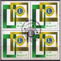 QC0978.20-QUADRA HOMENAGEM AOS LIONS CLUBES DO BRASIL - 1977 - CBC MACEIÓ QC0978.20-QUADRA HOMENAGEM AOS LIONS CLUBES DO BRASIL - 1977 - CBC MACEIÓ