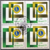 QC0978.26-QUADRA HOMENAGEM AOS LIONS CLUBES DO BRASIL - 1977 - CBC SÃO LUIZ QC0978.26-QUADRA HOMENAGEM AOS LIONS CLUBES DO BRASIL - 1977 - CBC SÃO LUIZ