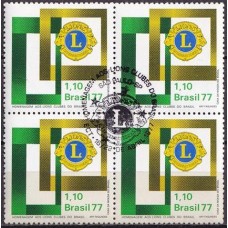 QC0978.27-QUADRA HOMENAGEM AOS LIONS CLUBES DO BRASIL - 1977 - CBC SÃO PAULO