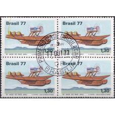 QC1009.05-QUADRA HOMENAGEM À AVIAÇÃO CIVIL, RAID JAHU - 1977 - CPD BRASÍLIA
