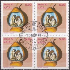 QC1015.23-QUADRA NATAL - PRESÉPIOS POPULARES, 5,00 - 1977 - CPD RIO