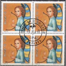 QC1072.02-QUADRA NATAL - ANJOS MÚSICOS, LIRA - 1978 - CPD CAMPANHA