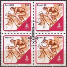 QC1154.02-QUADRA XXII OLIMPÍADAS DE MOSCOU, CICLISMO - 1980 - CBC BRASÍLIA