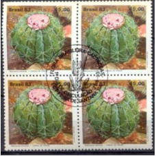 QC1352.01-QUADRA FLORA BRASILEIRA - CACTÁCEAS, COROA-DE-FRADE - 1983 - CBC FEIRA DE SANTANA