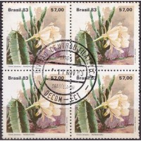 QC1353.03-QUADRA FLORA BRASILEIRA - CACTÁCEAS, MANDACARU - 1983 - CARIMBO DIVISÃO CENTRAL FILATÉLICA QC1353.03-QUADRA FLORA BRASILEIRA - CACTÁCEAS, MANDACARU - 1983 - CARIMBO DIVISÃO CENTRAL FILATÉLICA