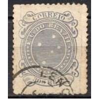 RE0074U.01-SELO CRUZEIRO, 300 RÉIS DENTEAÇÃO 13-14 - 1890 - U RE0074U.01-SELO CRUZEIRO, 300 RÉIS DENTEAÇÃO 13-14 - 1890 - U