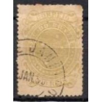 RE0075U.01-SELO CRUZEIRO, 500 RÉIS CINZA OLIVA - 1892 - U RE0075U.01-SELO CRUZEIRO, 500 RÉIS CINZA OLIVA - 1892 - U
