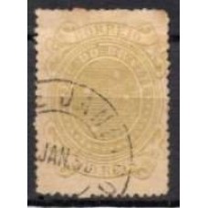 RE0075U.01-SELO CRUZEIRO, 500 RÉIS CINZA OLIVA - 1892 - U