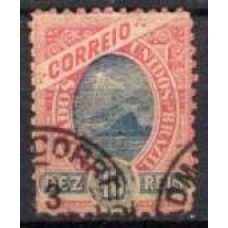 RE0081U.01-SELO MADRUGADA REPUBLICANA, 10 RÉIS DENTEAÇÃO 11 - 1894 - U