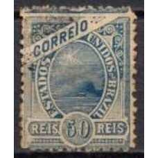 RE0083U.04-SELO MADRUGADA REPUBLICANA, 50 RÉIS DENTEAÇÃO 11 - 1894 - U
