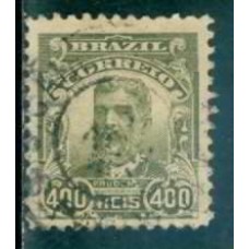 RE0142U-SELO ALEGORIAS REPUBLICANAS, 400 RÉIS - 1906/17 - U