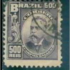 RE0143U-SELO ALEGORIAS REPUBLICANAS, 500 RÉIS - 1906/17 - U