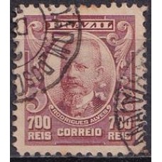 RE0145U-SELO ALEGORIAS REPUBLICANAS, 700 RÉIS - 1906/17 - U
