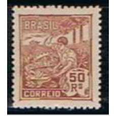 RE0178N-SELO VOVÓ PARTE 1, 50 RÉIS CASTANHO SEM FILIGRANA - 1922 - N