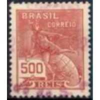 RE0187U-SELO VOVÓ PARTE 1, 500 RÉIS SEM FILIGRANA - 1920 - U