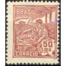 RE0194N-SELO VOVÓ PARTE 1, 50 RÉIS CASTANHO FILIGRANA 'D' - 1921/28 - N