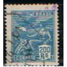 RE0200U-SELO VOVÓ PARTE 1, 200 RÉIS FILIGRANA 'D' - 1921/28 - U
