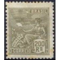 RE0245N-SELO VOVÓ PARTE 2, 200 RÉIS FILIGRANA 'D' - 1928 - N