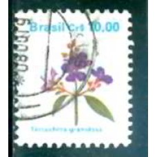 RE0679U-SELO FLORA BRASILEIRA PADRÃO CRUZEIRO, 10,00 - 1990 - U