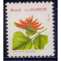RE0694M-SELO FLORA BRASILEIRA FOSFORESCÊNCIA GELO, 20.000,00 - 1992 - MINT