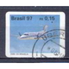 RE0730U-SELO AVIÕES BRASILEIROS, EMB-120 BRASÍLIA - 1997 - U