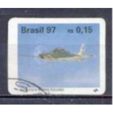 RE0732U-SELO AVIÕES BRASILEIROS, EMB-312 H SUPER TUCANO - 1997 - U