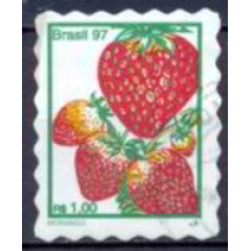 RE0743U-SELO FRUTAS ONDAS 1MM, MORANGO - 1997 - U
