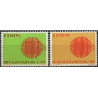 SAM0762M-SÉRIE EUROPA - SÃO MARINO - 1970 - MINT
