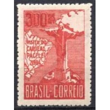 SB0078N.01-SELO VISITA DO CARDEAL PACELLI, 300 RÉIS, 1ª TIRAGEM - 1934 - N COM GOMA