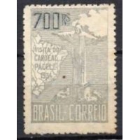 SB0079NA.02-SELO VISITA DO CARDEAL PACELLI, 700 RÉIS, 2ª TIRAGEM - 1934 - N
