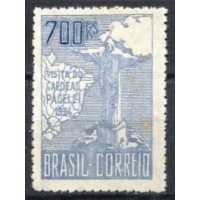 SB0079NA.03-SELO VISITA DO CARDEAL PACELLI, 700 RÉIS, 2ª TIRAGEM - 1934 - N